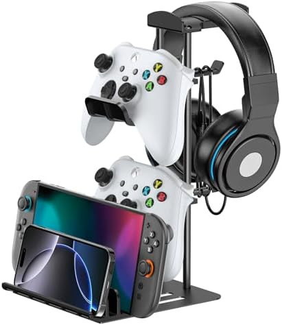 KDD Headphone Stand, Controller Holder & Headset Holder for Desk, Earphone Stand with Aluminum Su... | Amazon (US)