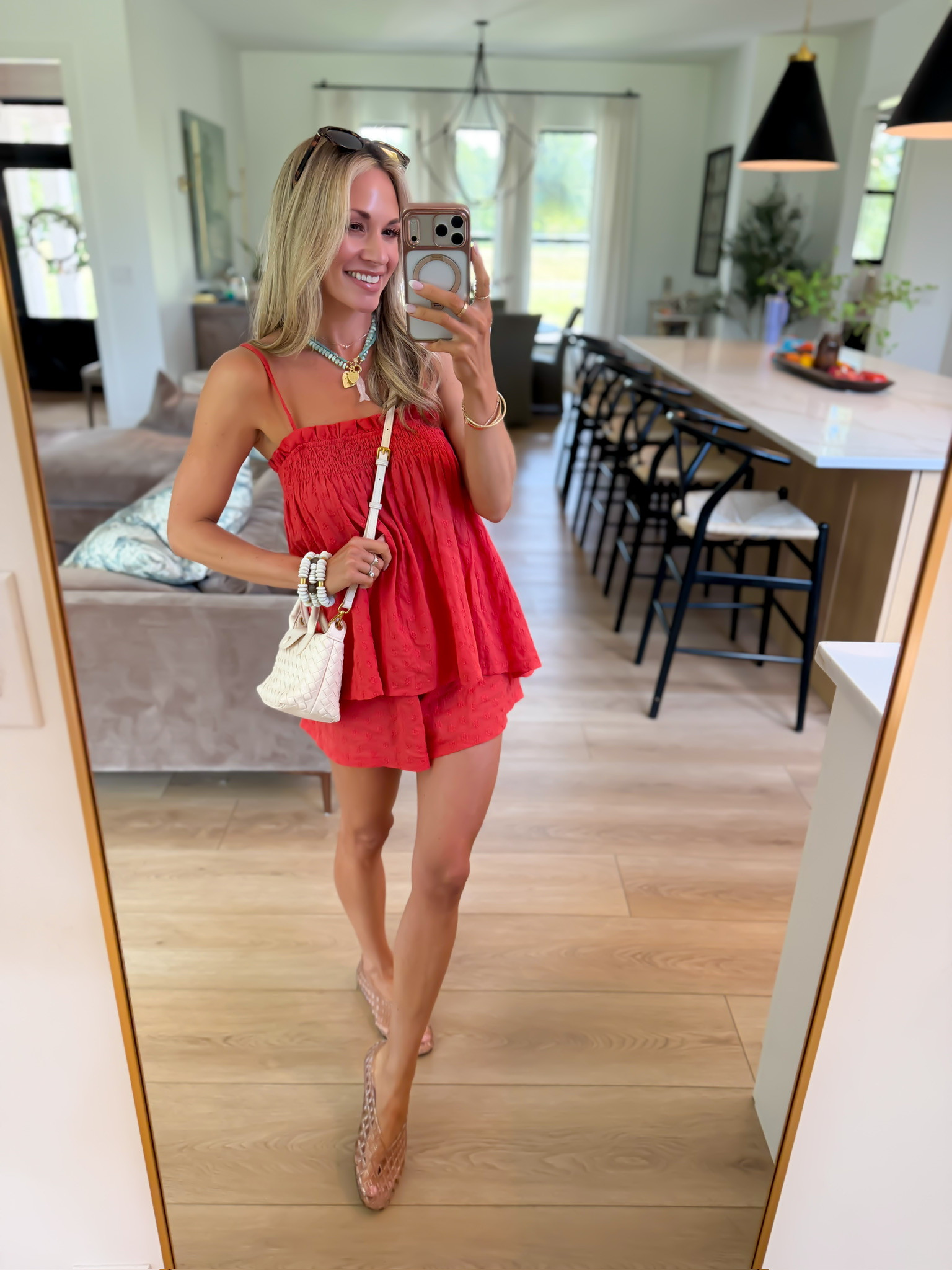 Scroll to Shop! The perfect set for hot weather! I'm 5'2 for reference and wearing an small!  

 #LTKootd #LTKSeasonal
