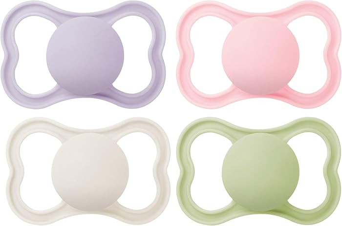 MAM Air Matte Pacifiers, for Sensitive Skin, 6+ Months, Best Pacifier for Breastfed Babies, Girl ... | Amazon (US)