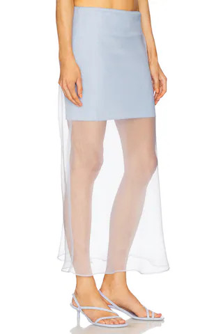 Line & Dot x REVOLVE Denman Midi Skirt in Light Blue from Revolve.com | Revolve Clothing (Global)
