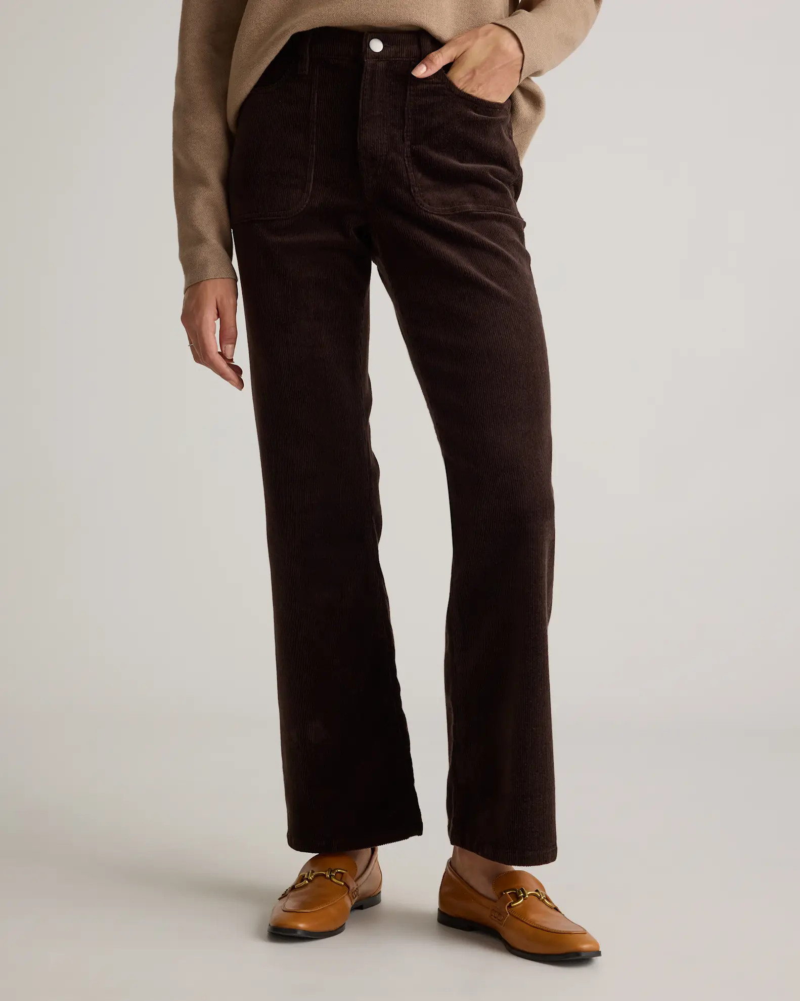 Organic Stretch Corduroy Flare Pants | Quince