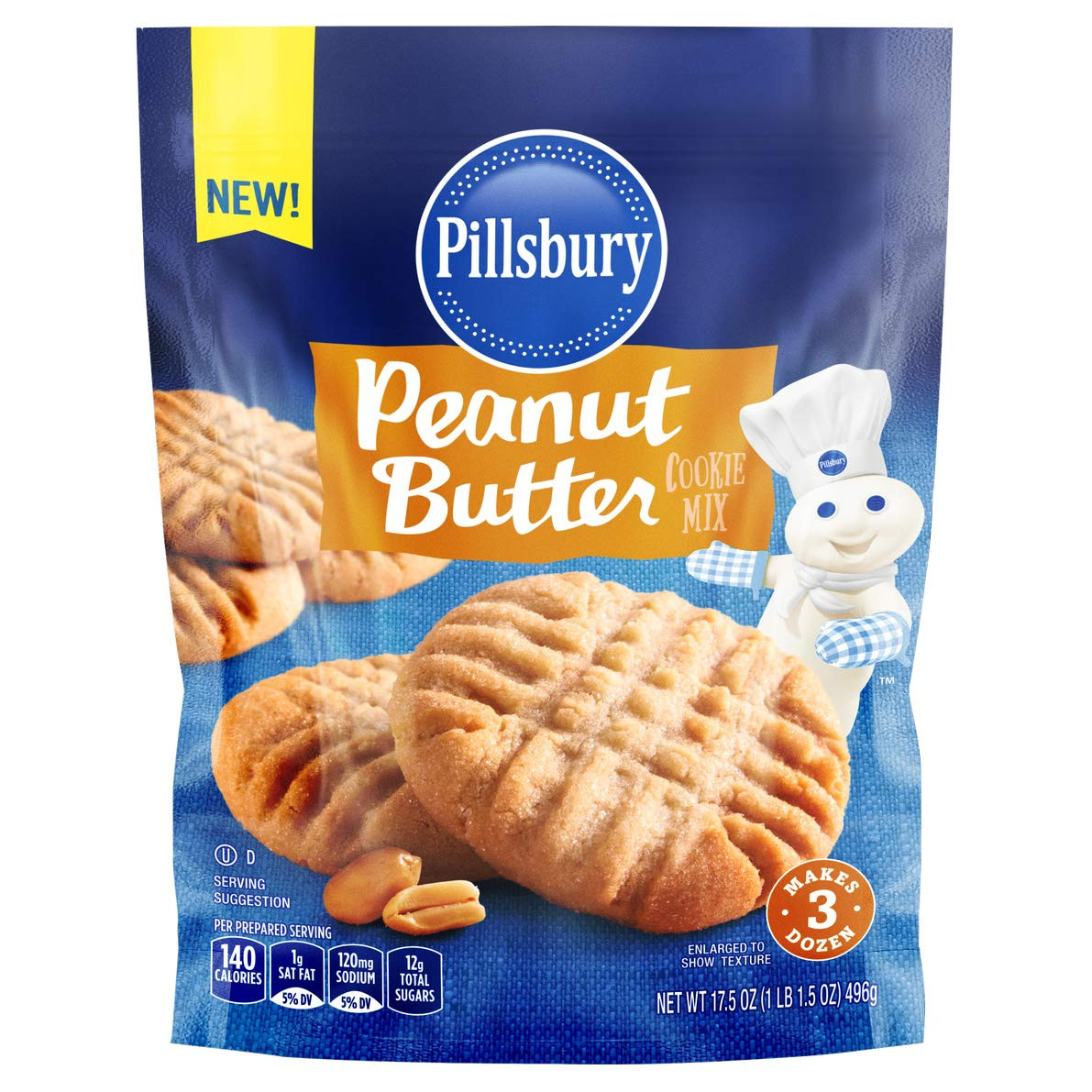 Pillsbury Peanut Butter Cookie Mix, 17.5-Ounce (Pack of 6) | Amazon (US)