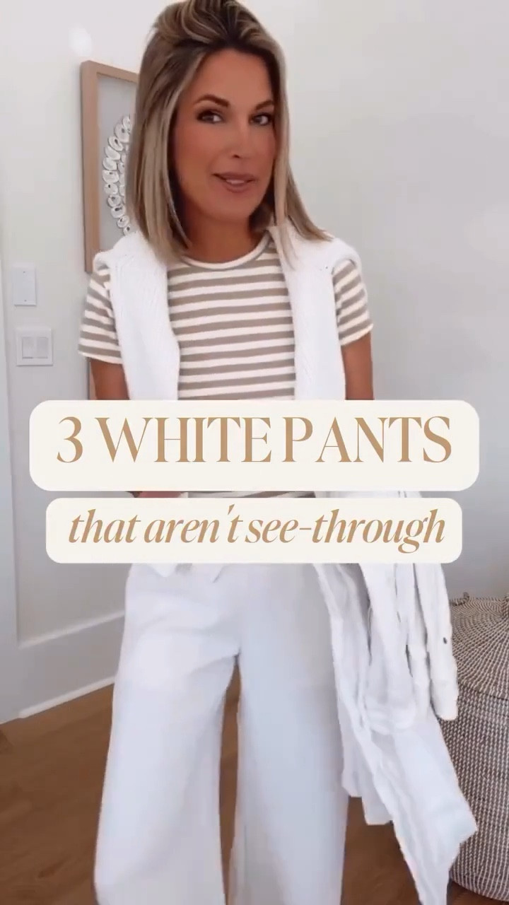 Tall friendly white pants for spring. I have small tall and 27 tall. Small tee.

#LTKOver40 #LTKmomlife #LTKTall