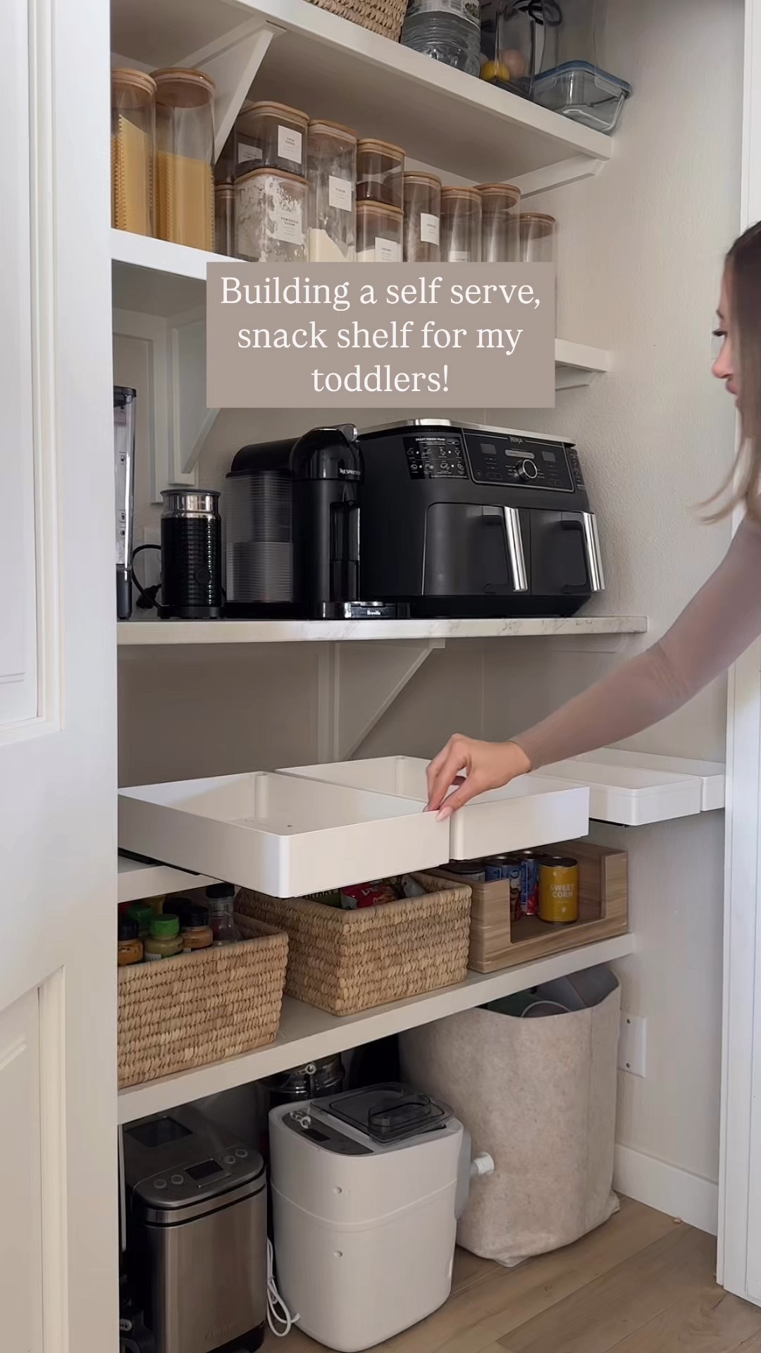 I knew I wanted to create a “toddler snack shelf” in our pantry and these roll out cabinet drawers made it so easy to create! I love that they have an adhesive option so that you don’t have to put holes in your shelf!

They make it easy to reach snacks that are in the back and easy to load.

I love how it turned out and I am seriously debating switching out all of my baskets for these drawers!

| Amazon find, Amazon must have, Amazon mom, organize, organization, toddler mom |

#amazon #amazonfinds #amazonmusthaves 
#momhack #momhacks #parentingadvice #parentinglife #lifehack #momlife  #organization #organized #organizer #organizing #organizinghacks #organizingideas #organizingtips #organizingsolutions #organizingmylife 

#LTKHome #LTKKids #LTKFamily