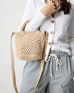 Woven mini tote bag | J.Crew Factory