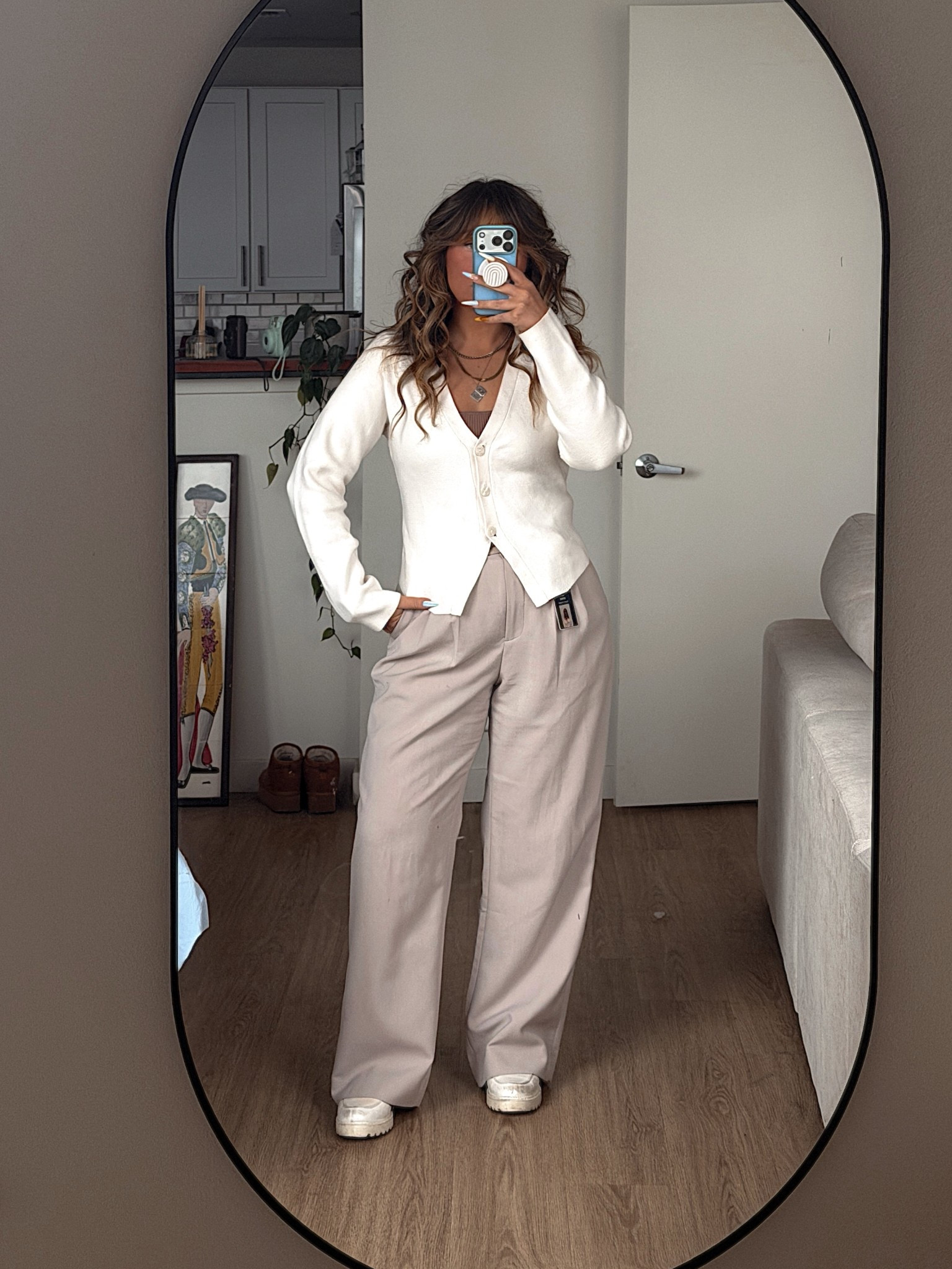 cardigan and pants - abercrombie
tank - aritzia 
belt - amazon
loafers - circus 

#LTKootd #LTKSaleAlert #LTKWorkwear