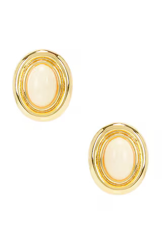 Heaven Mayhem Prize Earrings in Gold & Cream from Revolve.com | Revolve Clothing (Global)