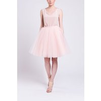 Dusty Pink Tulle Skirt, Tea Length Petticoat | Etsy (US)