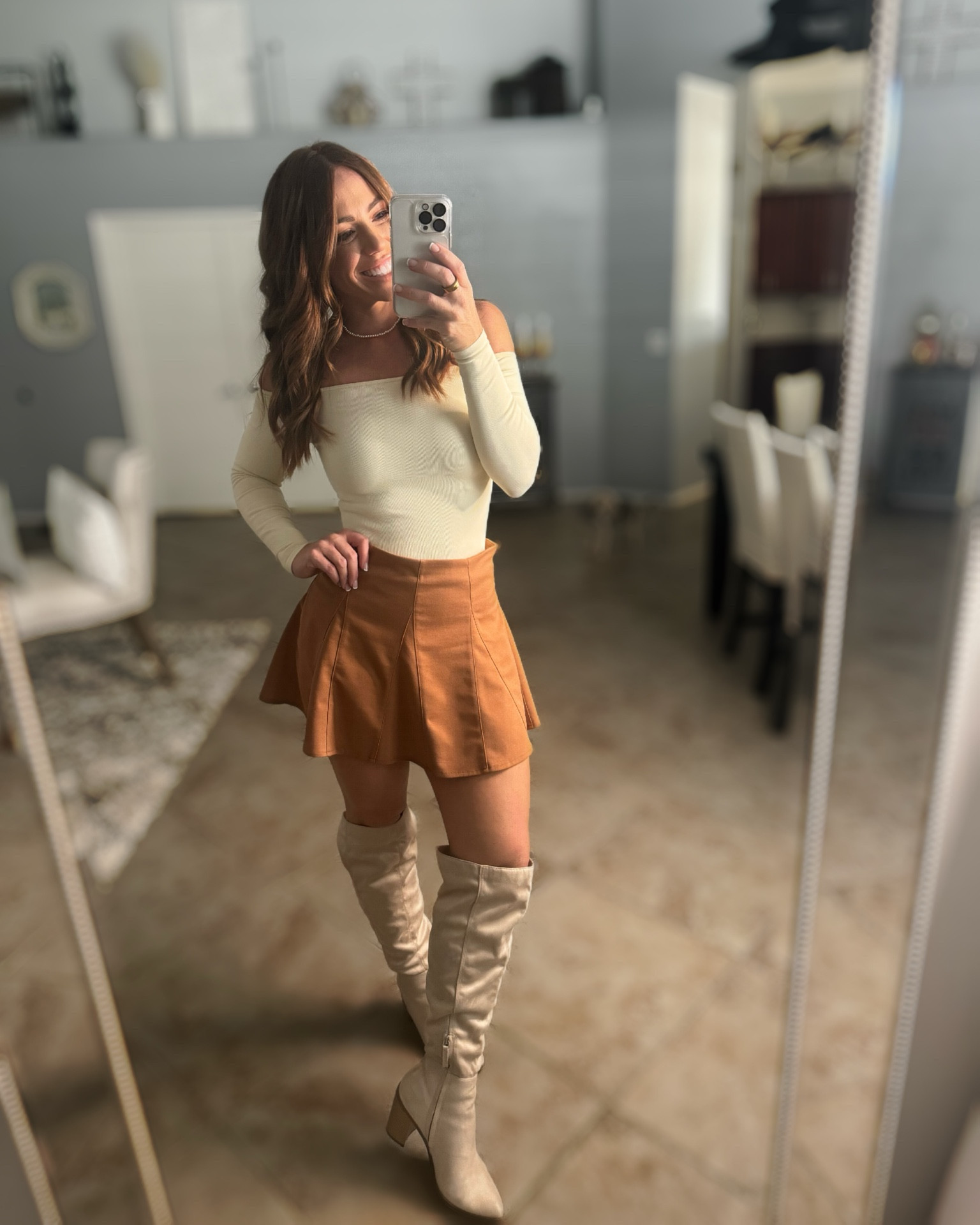 Anything off the shoulder 

#LTKstyletip #LTKSeasonal