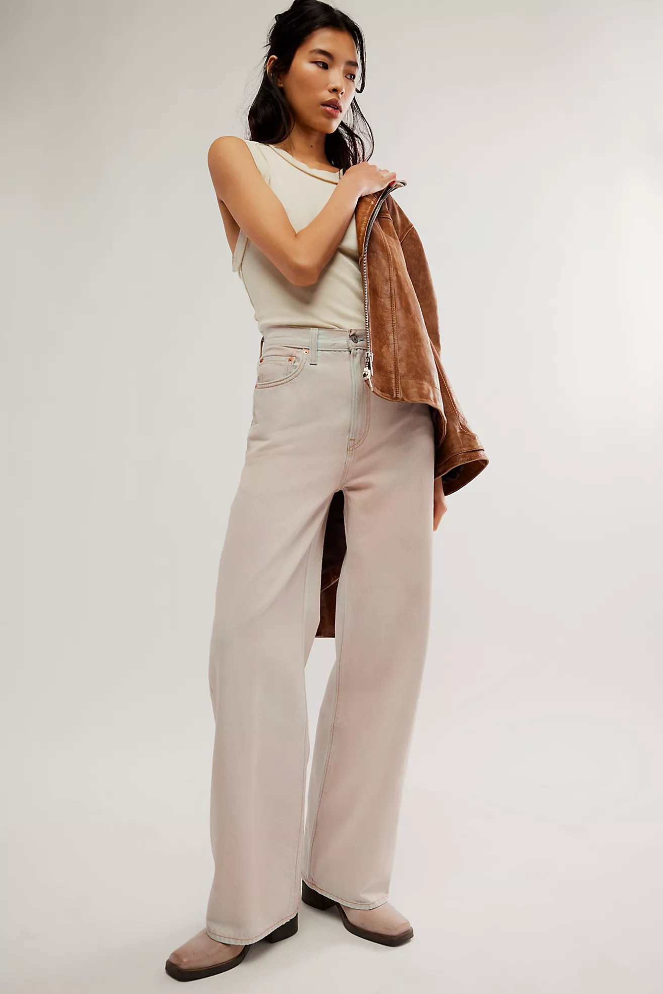 Levi's Ribcage Wide-Leg Jeans | Free People (Global - UK&FR Excluded)