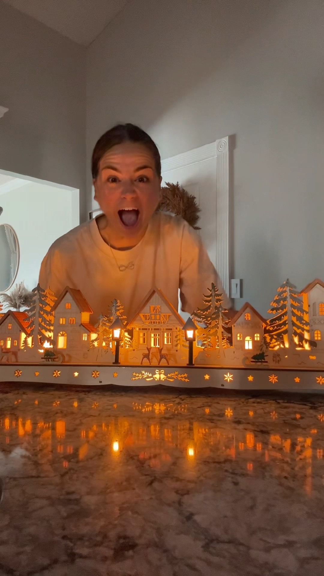 Wooden Christmas village 

#LTKHome #LTKSeasonal #LTKHoliday