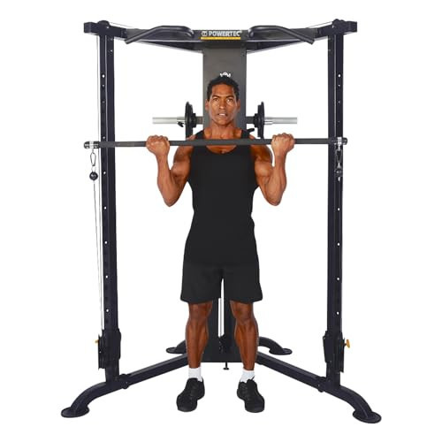 Powertec Fitness Streamline Functional Trainer, Optional Weight Stack - Professional Exercise Equipment for Home Workouts - Full Body Workout Machine | Amazon (US)