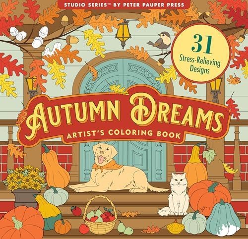 Autumn Dreams Coloring Book - 31 Stress Free Designs (Peforated Pages for Easy Removal) (Artist's... | Amazon (US)