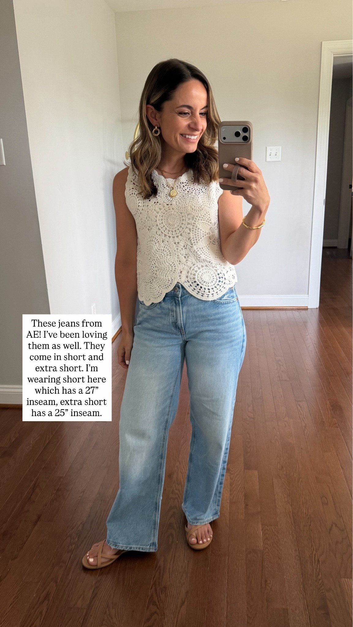 A look at the top five sellers of June! 

AE jeans: 00 short - mid rise for me with a 9” rise and 27” inseam (extra short has a 25” inseam) 
Crochet top (Abercrombie): xxs

#LTKPetite