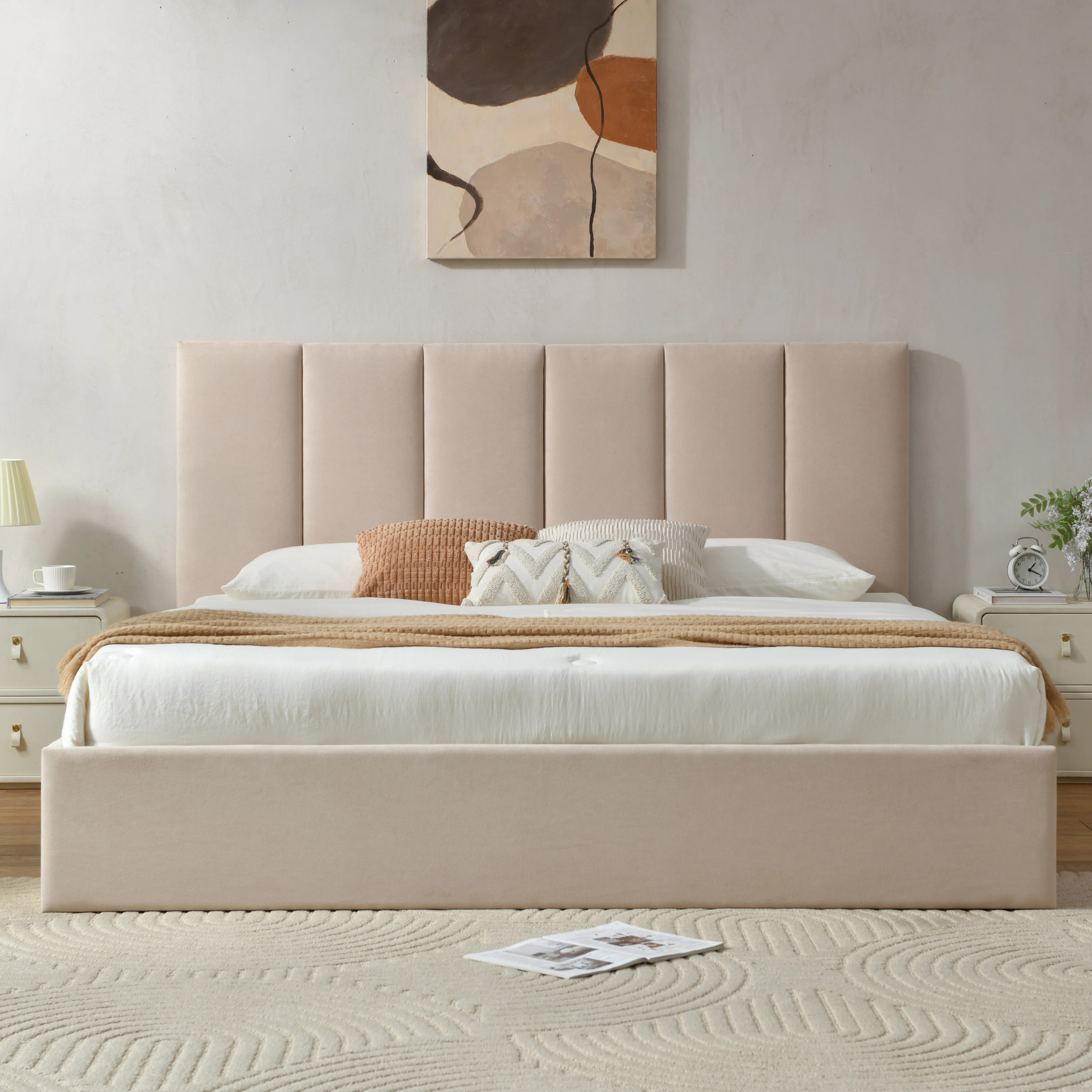 Juanetta Hydraulic Lift Up Storage Upholstered Platform Bed | Wayfair North America