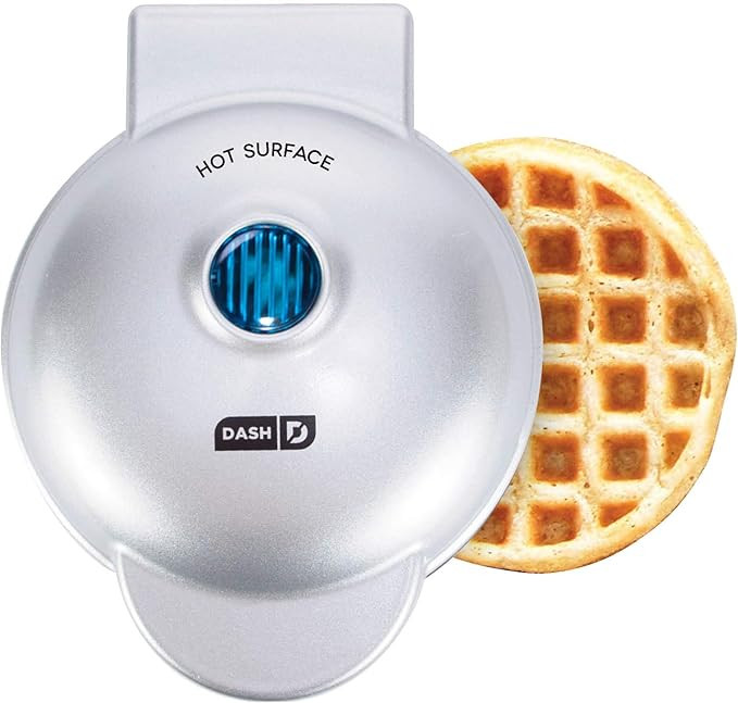 Dash DMW001SL Machine for Individual, Paninis, Hash Browns, & other Mini waffle maker, 4 inch, Si... | Amazon (US)