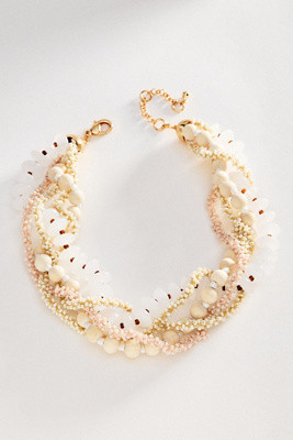 By Anthropologie Layered Bead Cluster Necklace | Anthropologie (US)