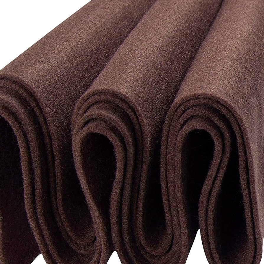 Felt Fabric | 72" inches Wide & 1.6mm Thick Light Brown Fabric | Non-Stiff, Soft Fabric Material ... | Amazon (US)