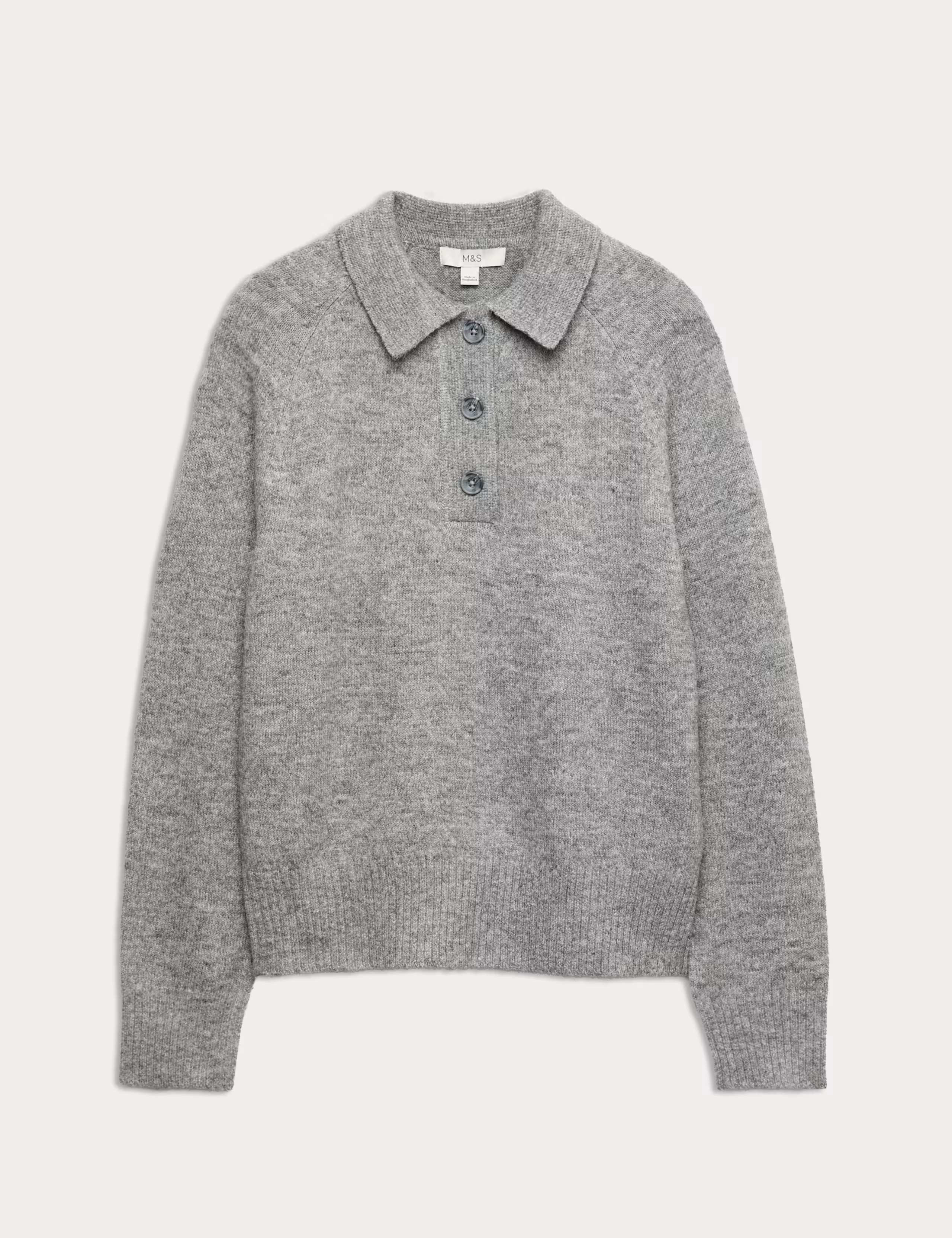 Collared Knitted Polo Jumper | Marks & Spencer (UK)