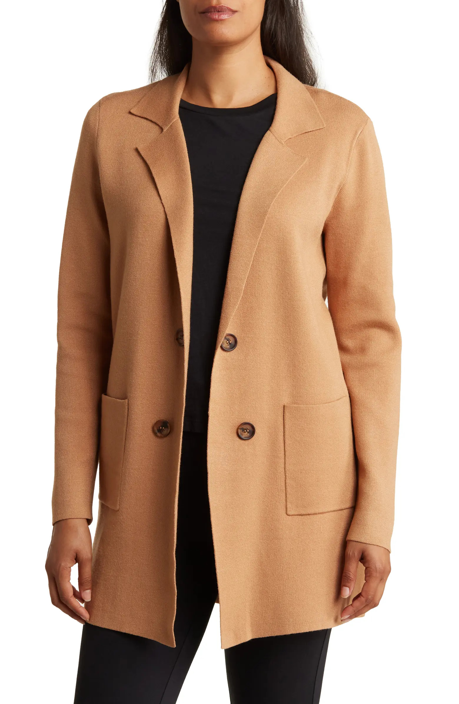 BY DESIGN Willow Notch Collar Long Cardigan | Nordstromrack | Nordstrom Rack