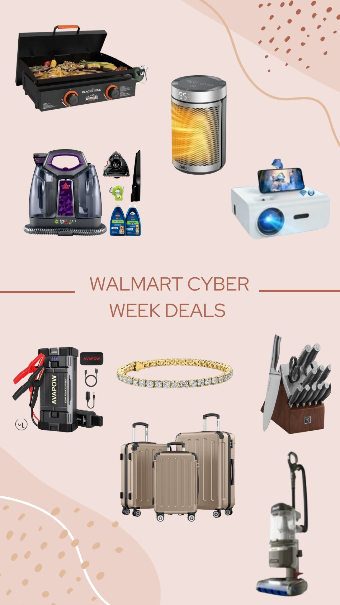 Walmart Cyber Monday/Cyber Week deals !! ❤️ 

Some of these gifts would be great for the home, the traveler, dirty Santa/White Elephant ideas, or for stocking stuffers. 🎁🤍

#LTKCyberWeek #LTKHoliday #LTKGiftGuide