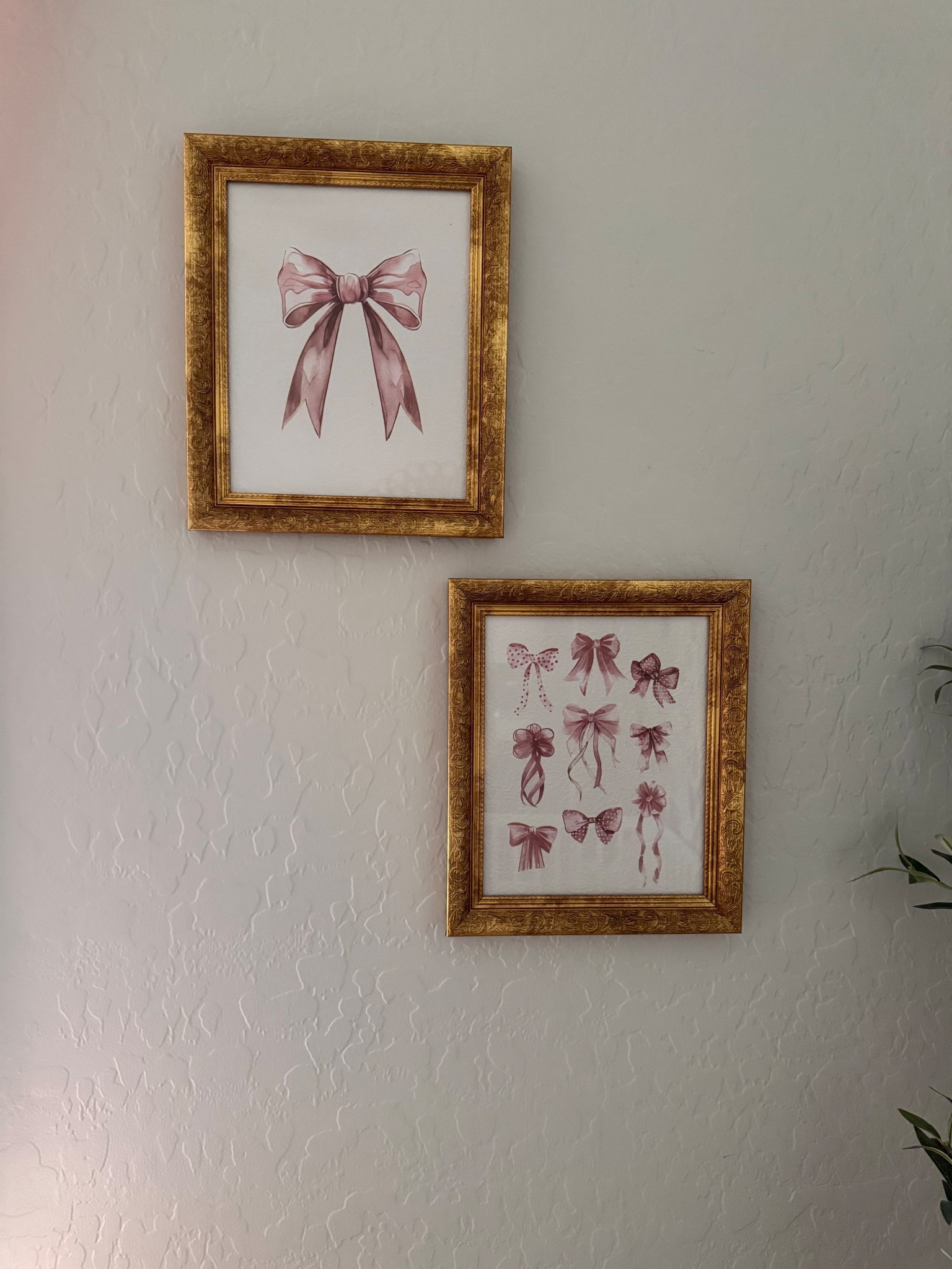 Girly framed art to add to baby girls room! Love the pink bows and gold frames! 🎀

#walmartdecor #texashome 

#LTKHome #LTKKids