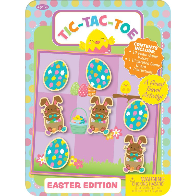 Way To Celebrate Tic Tac Toe Magnetic Game Tin, Easter Party Favor and Gifts | Walmart (US)