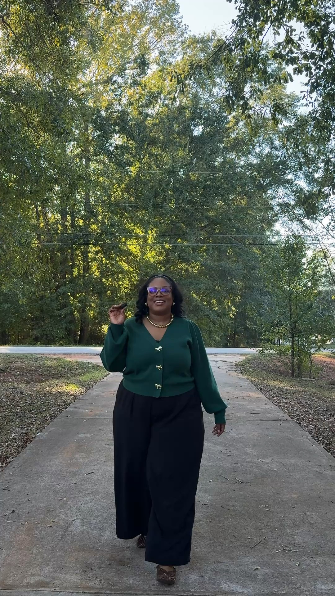 A little chill in the air today, so I’m taking every little bit of fall Georgia wants to give me!

Today’s work OOTD — cute, comfortable, and easy for a full day at work.

Top: Crown & Ivy from Belk — wearing XXL
Pants: Torrid — wearing size 3
Necklace: Amazon

Just a regular workday fit, but I still like to feel put together while staying comfortable.

#LTKootd #LTKOver40 #LTKPlusSize