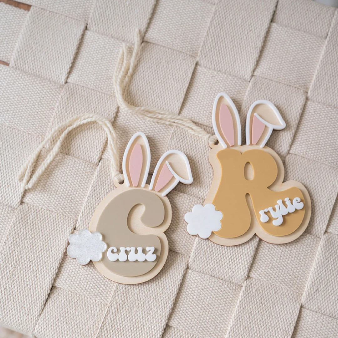 Easter Basket Tag, Bunny Tag, Basket Tag, Easter Tag, Easter Basket Tags, Easter Tags, Easter Bas... | Etsy (US)