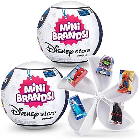 5 Surprise Disney Mini Brands Collectible Toys by ZURU - Great Stocking Stuffers - Disney Store E... | Amazon (US)