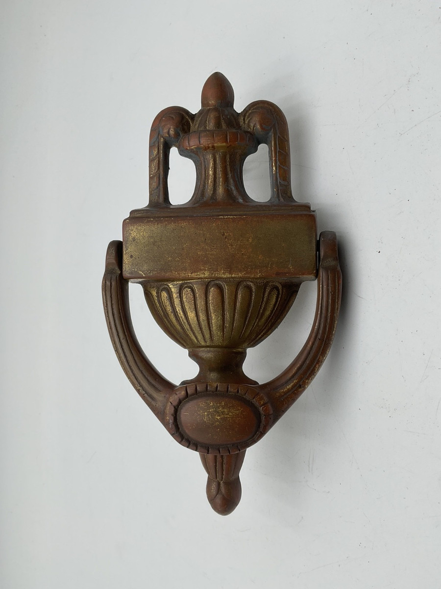 Vintage Large Ornate Solid Brass Door Knocker  w/ Org Hardware Virginia Metal. | eBay US