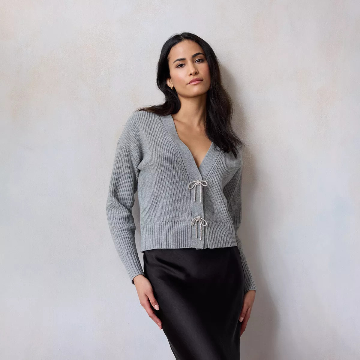 Women's LC Lauren Conrad Knitted V-Neck Sweater | Kohl's