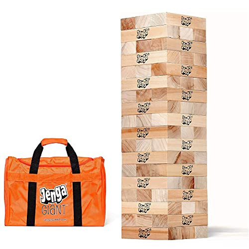 Jenga Giant - Hardwood Blocks - Stacks to Over 5 feet - Officially Licensed - JS7 | Amazon (US)