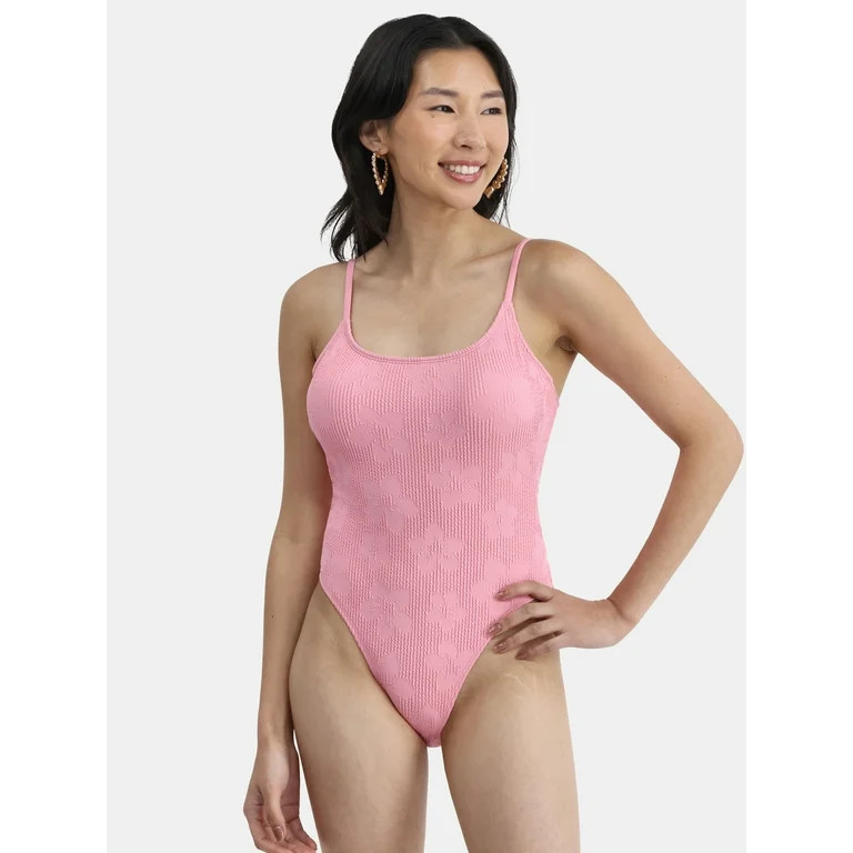 No Boundaries Women's Hibiscus One Piece Monokini, Sizes XXS-XL | Walmart (US)