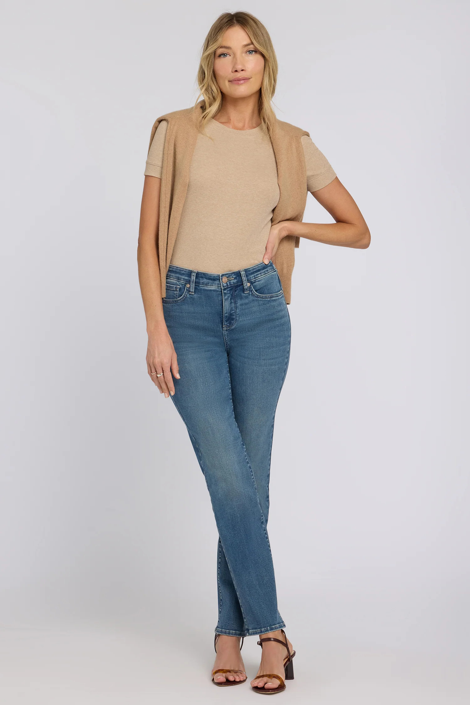 No Gapper™ Marilyn Straight Jeans - Breezy Palms | NYDJ