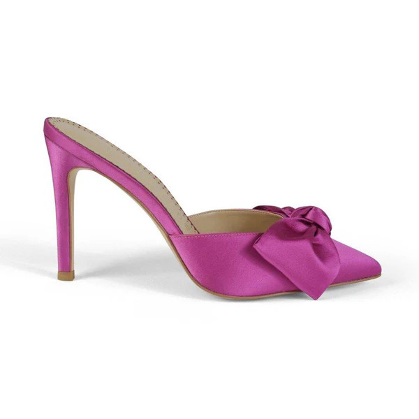 ELENORE in fuchsia satin | Allegra James