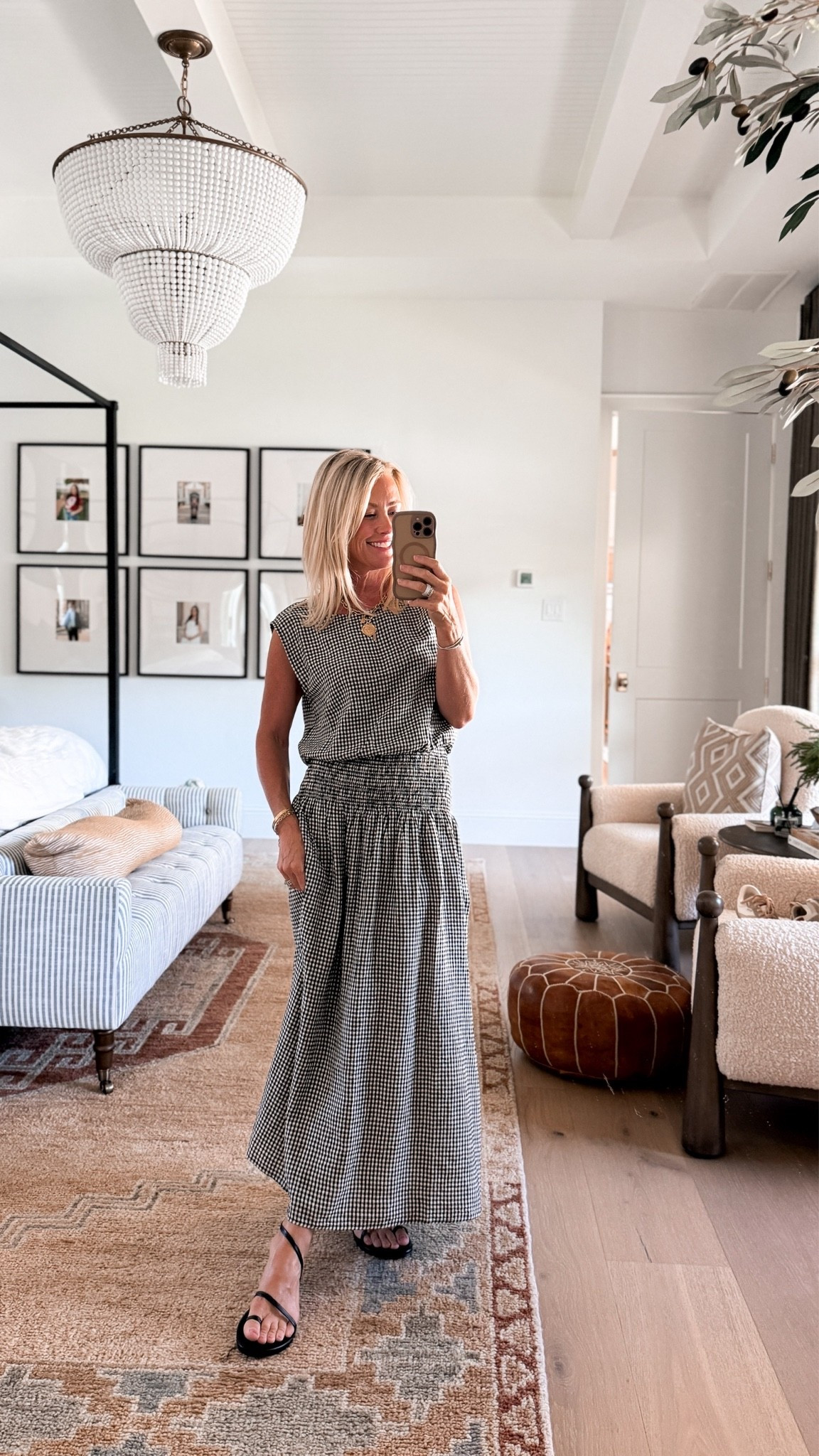 These new social threads arrivals keep getting cuter! This gingham set is a 10/10. 
Top: xs
Skirt: xs

#LTKOver40 #LTKSeasonal #LTKootd