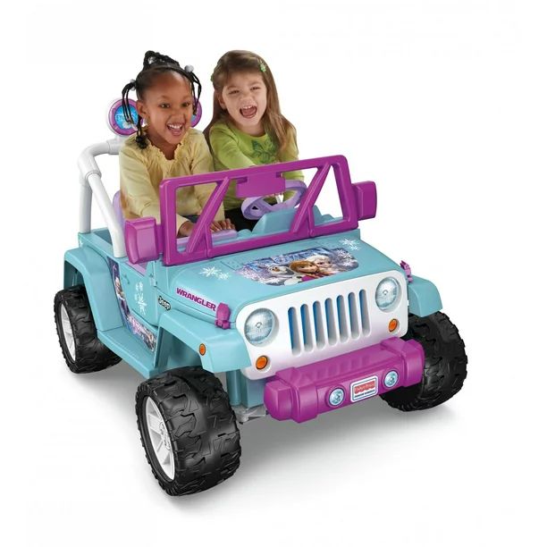 Power Wheels Disney Frozen Jeep Wrangler 12V Ride On Vehicle - Walmart.com | Walmart (US)