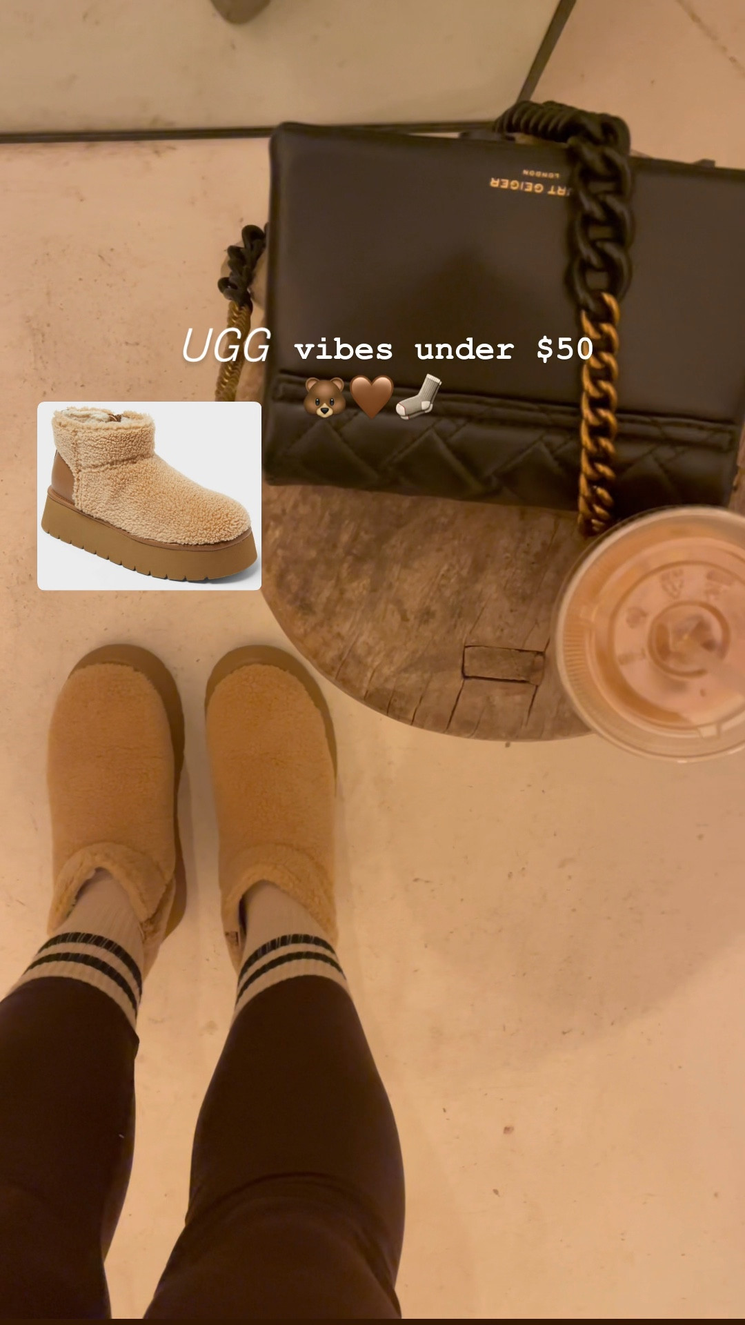 UGG vibes, cozy boots you need 
On sale With Target circle 
Linked, purse, aerie brown leggings, and Amazon  cozy socks 🧦🐻🤎

#LTKGiftGuide #LTKSeasonal #LTKShoeCrush