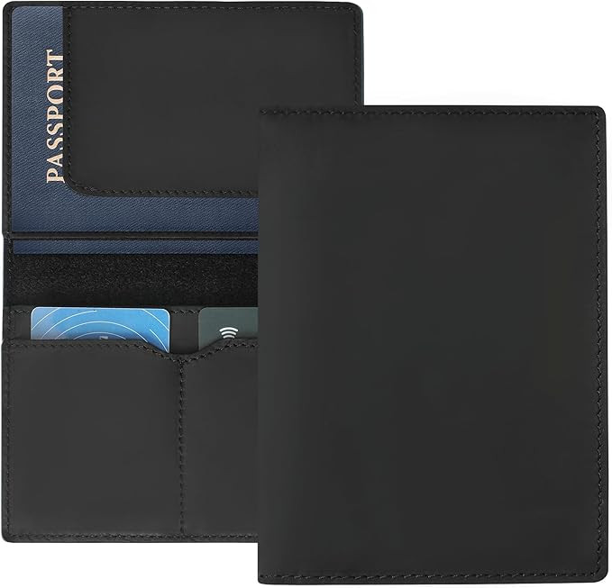 Jack&Chris Leather Passport Holder, Handmade Passport cover, Travel Wallet Cover Case for Men and... | Amazon (US)