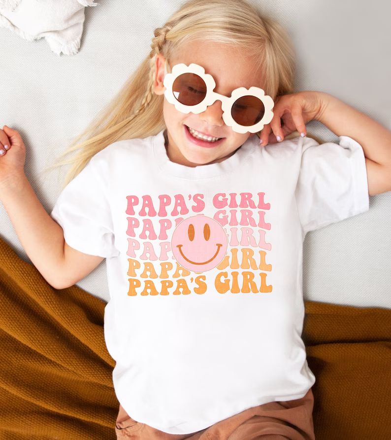 Papa's Girl T-shirt Papas Girl Shirt Announcement Shirt - Etsy | Etsy (US)