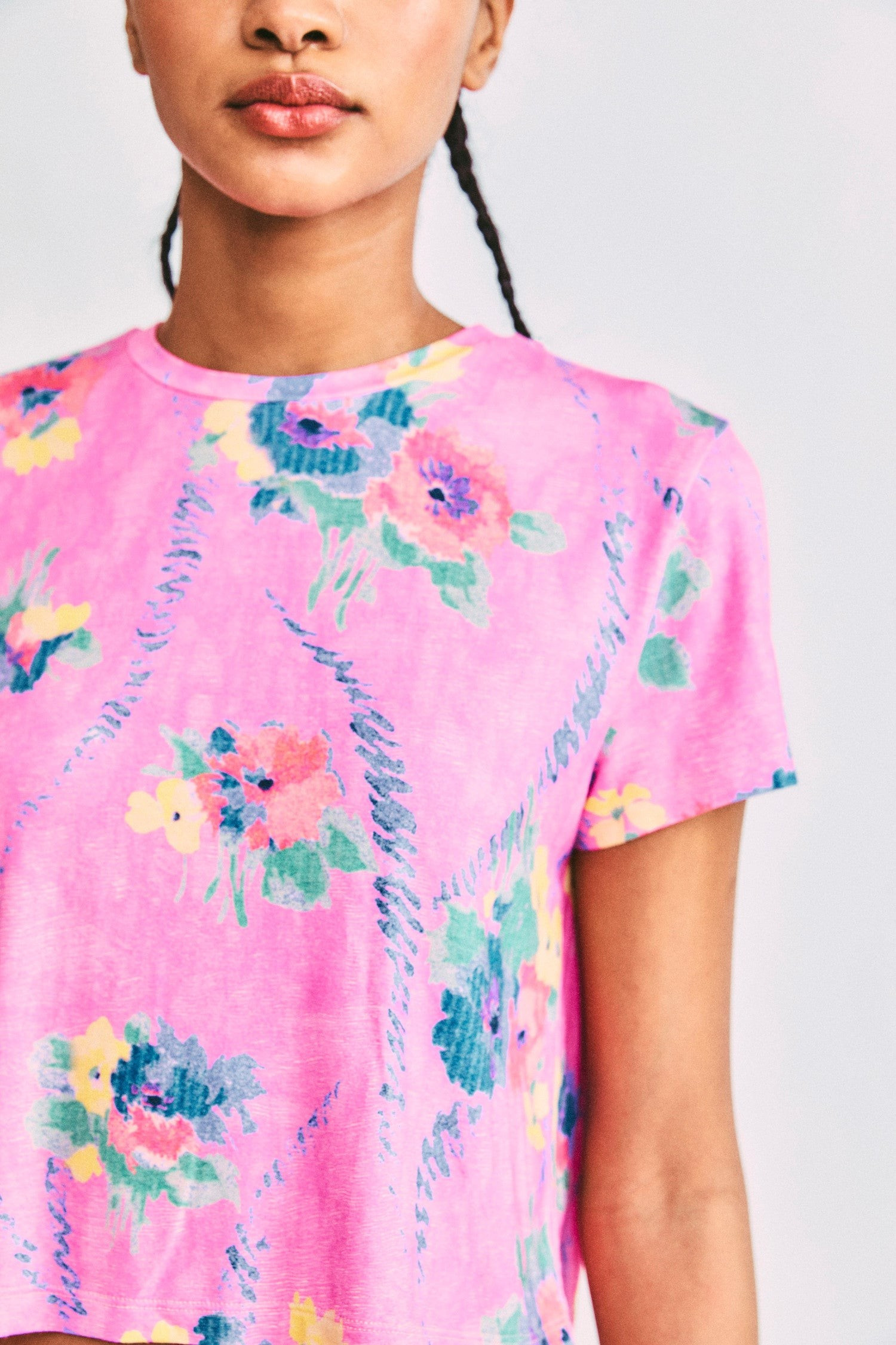 LoveShackFancy X Beach Riot Crop Tshirt | LOVESHACKFANCY
