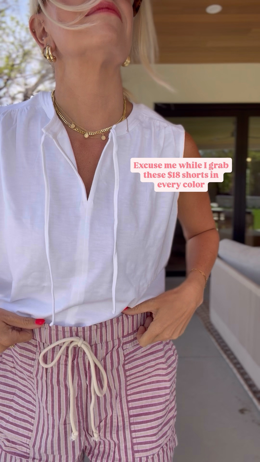 I did a medium in the tank and a large in the shorts!