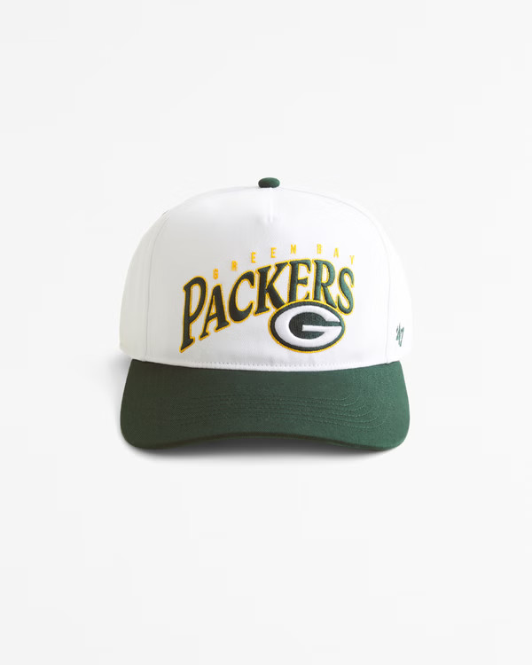 Men's Green Bay Packers Snapback Hat | Men's Accessories | Abercrombie.com | Abercrombie & Fitch (US)