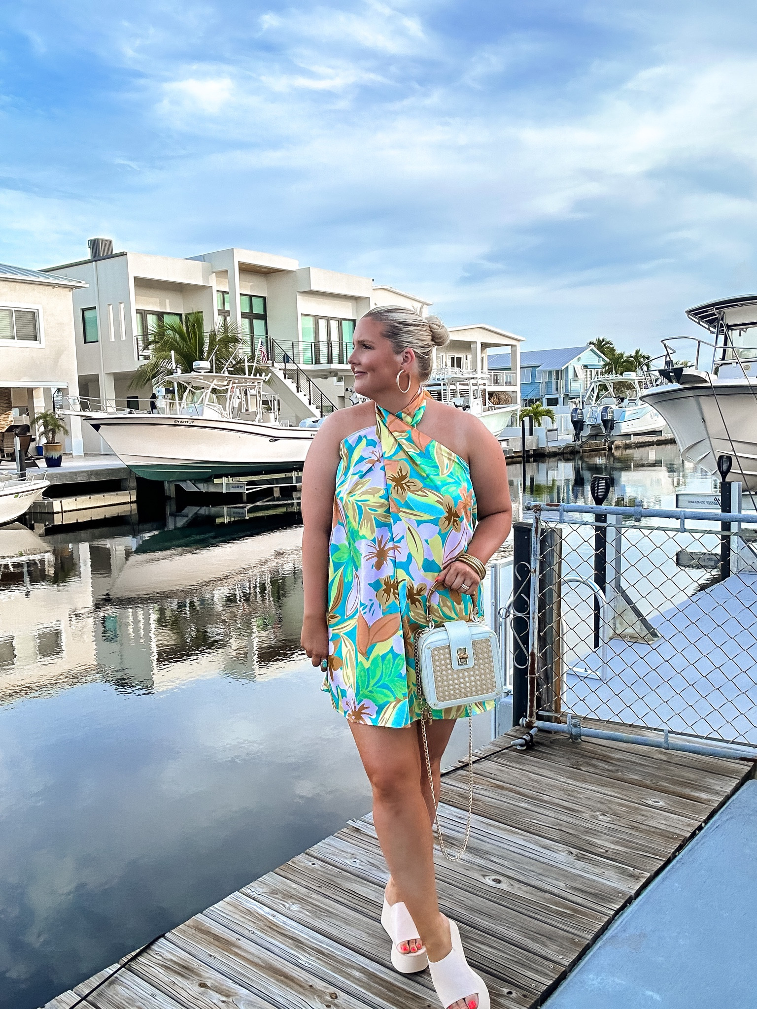 dinner 💚 vacation outfits. Summer outfit. Mini dress. Tropical dress. Tropical vacation outfits. Summer inspo. Beach vacation. Florida keys. Key west. Key largo 

#LTKunder100 #LTKSeasonal #LTKFind