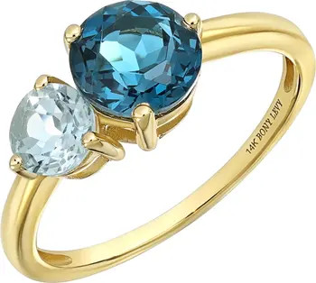 14K Gold Semiprecious Stone Stackable Ring | Nordstrom