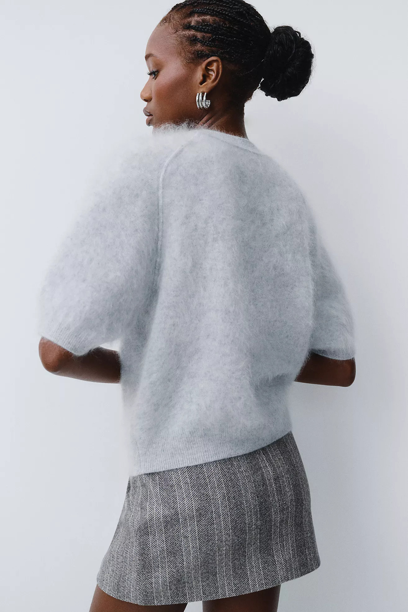 Kaia 100% Cashmere Short-Sleeve Sweater | Anthropologie (US)