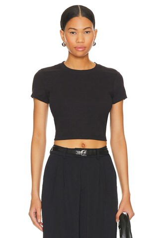 Cuts Tomboy Cropped Tee in Black from Revolve.com | Revolve Clothing (Global)