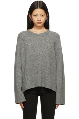 Totême - Grey Merino & Camel Wool Knit Sweater | SSENSE