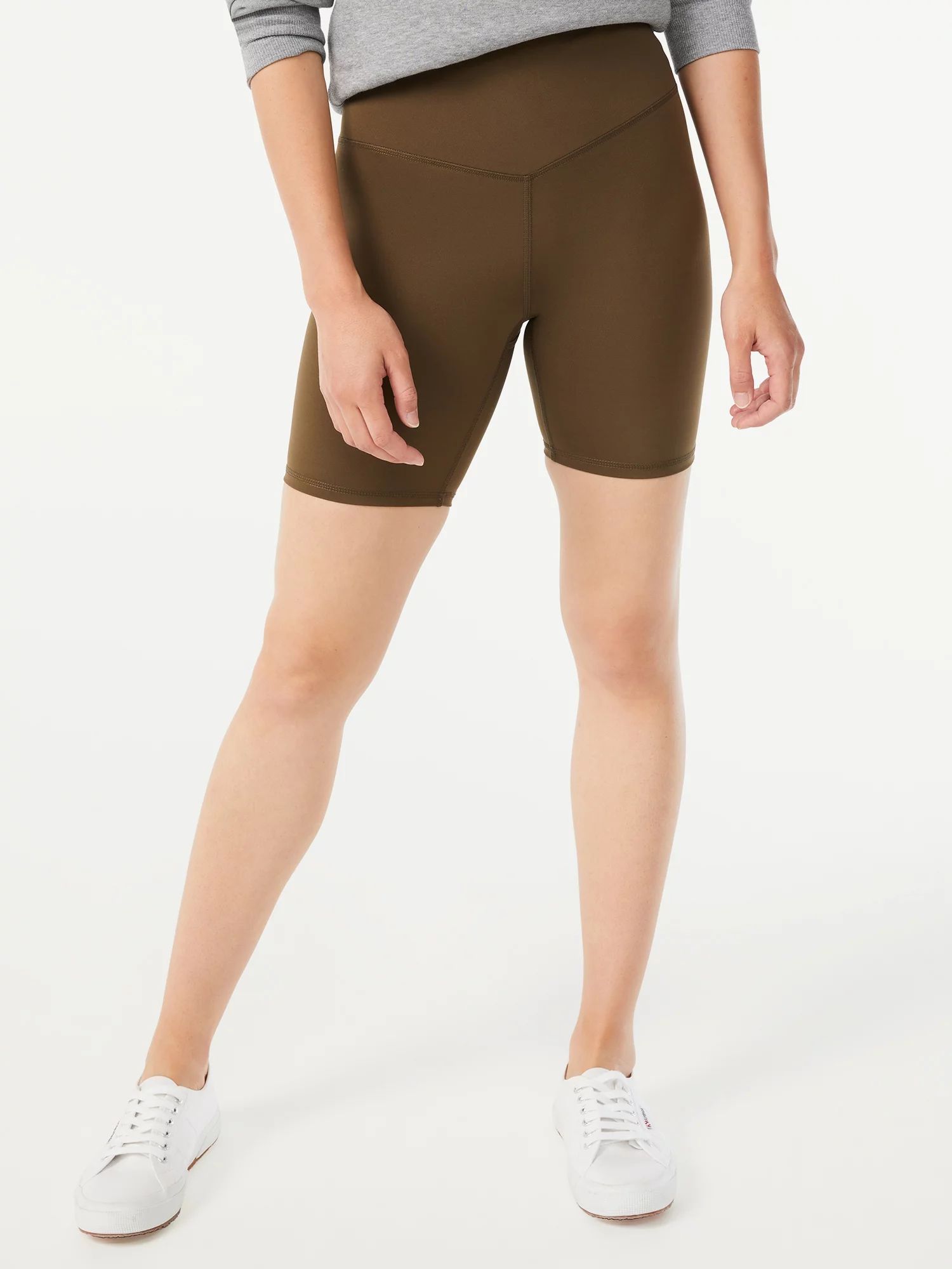 Free Assembly Women's High Waisted Bike Shorts - Walmart.com | Walmart (US)